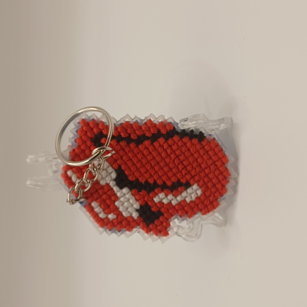 Red and Black Keychain